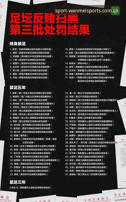 中国足协禁足名单深度解读教程：从行业乱象看体育精神重塑